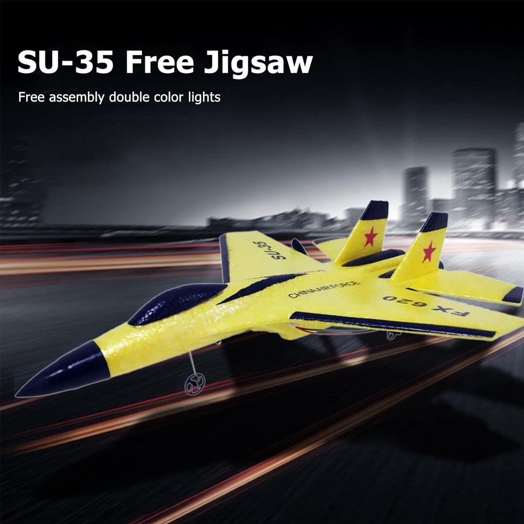 BuyWeek RC Flugzeug, SU35 2 Kanal Ferngesteuertes Flugzeug Starrflügler Ferngesteuert Flugzeugmodell