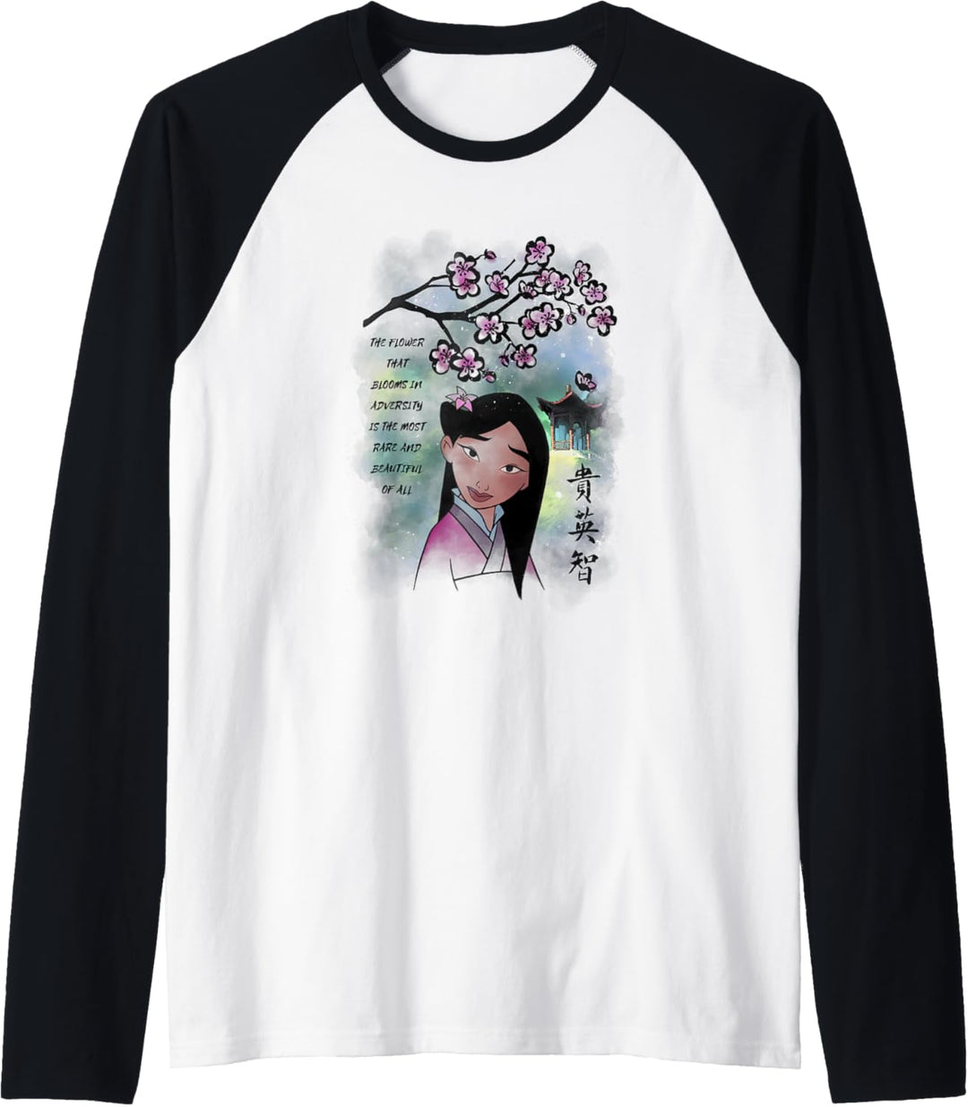 Disney Mulan Water Color Raglan