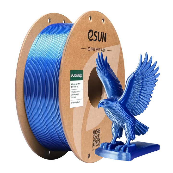 eSUN Silk Dual-Color PLA Filament 1.75mm, Co-Extrusion Silk Magic PLA 3D-Druck Filament, Farbverlauf