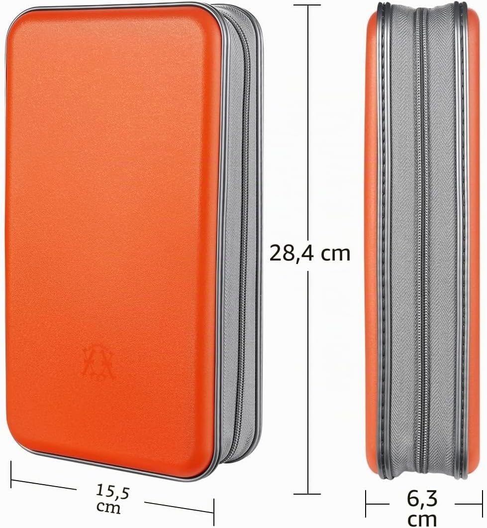 LIOVODE DVD-Tasche,96 Kapazität CD-Hülle Halter Lagerung Veranstalter Hartplastik Schutz Disc-Geldbö