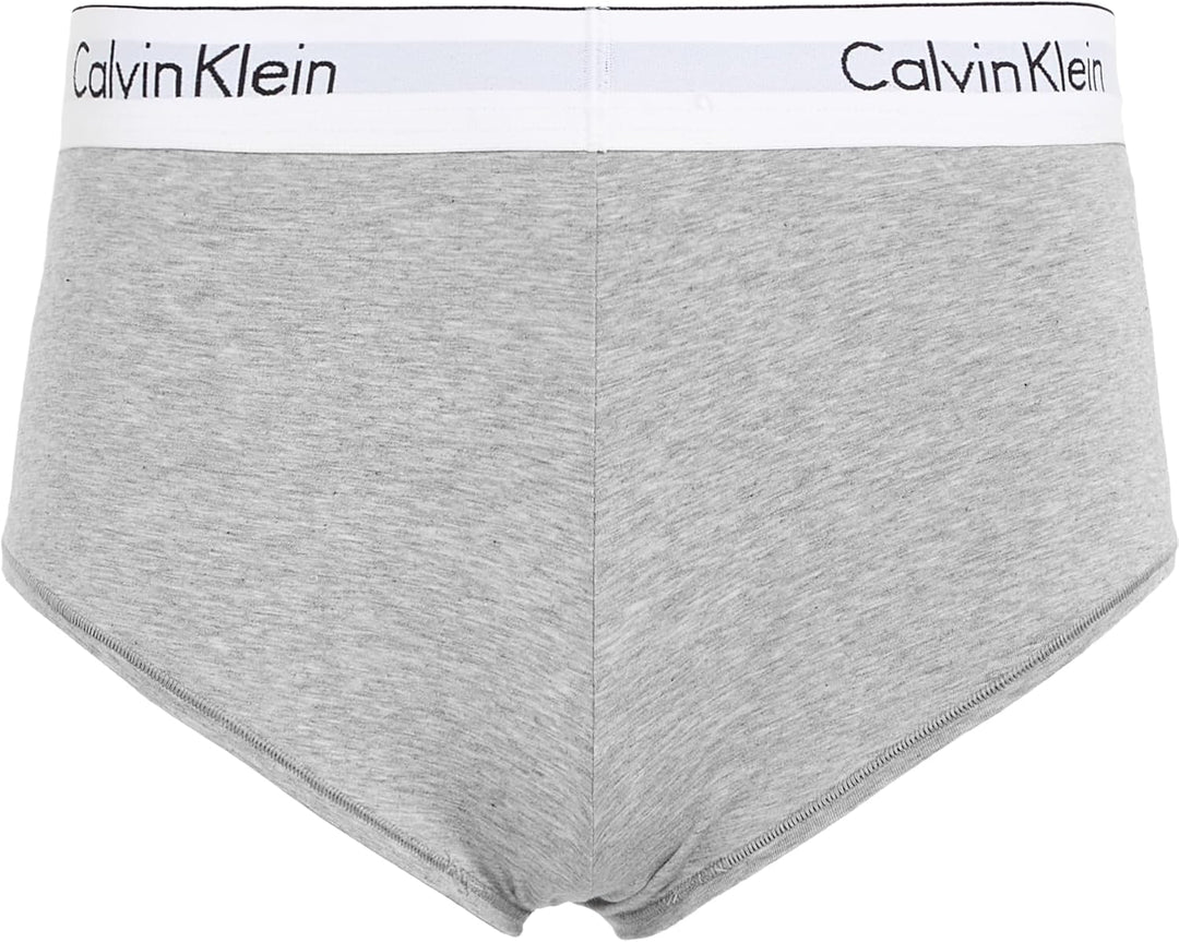 Calvin Klein Damen Boyshorts XS Grau (Grey Heather), XS Grau (Grey Heather)