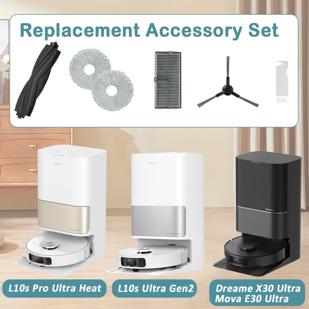 SpeHiate Ersatzteile Zubehör für Dreame L10s Pro Ultra Heat/ L10s Ultra Gen 2 Saugroboter, Kit für D