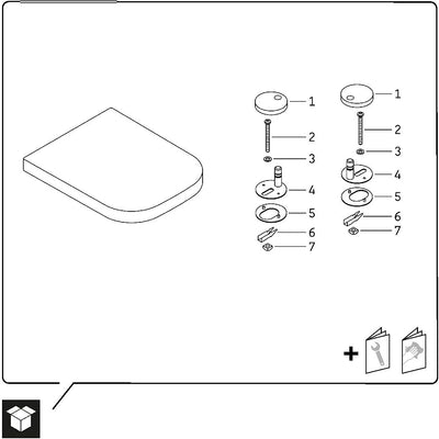 Duravit WC-Sitz Happy D.2, Toilettendeckel mit Absenkautomatik, Klodeckel aus Urea-Duroplast, mit Ed