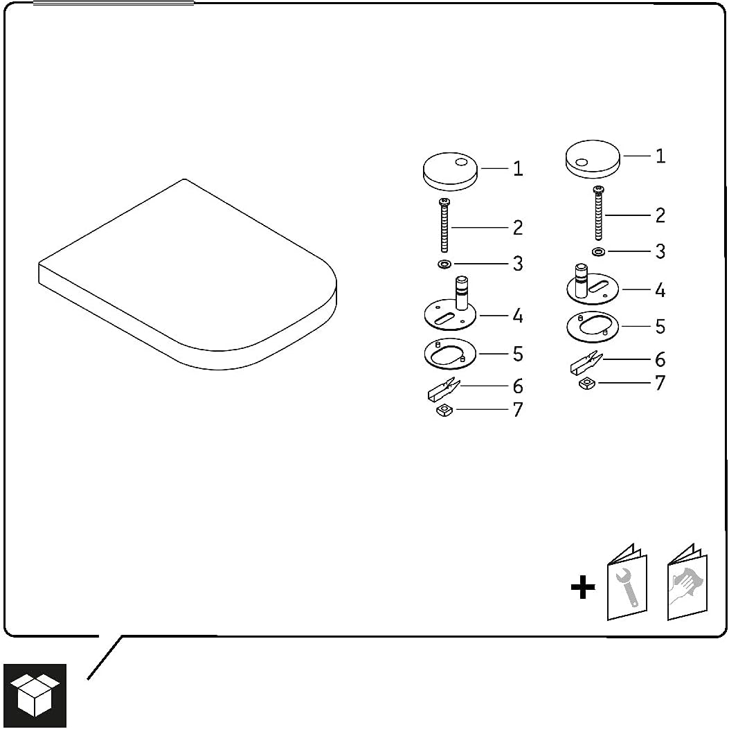Duravit WC-Sitz Happy D.2, Toilettendeckel mit Absenkautomatik, Klodeckel aus Urea-Duroplast, mit Ed