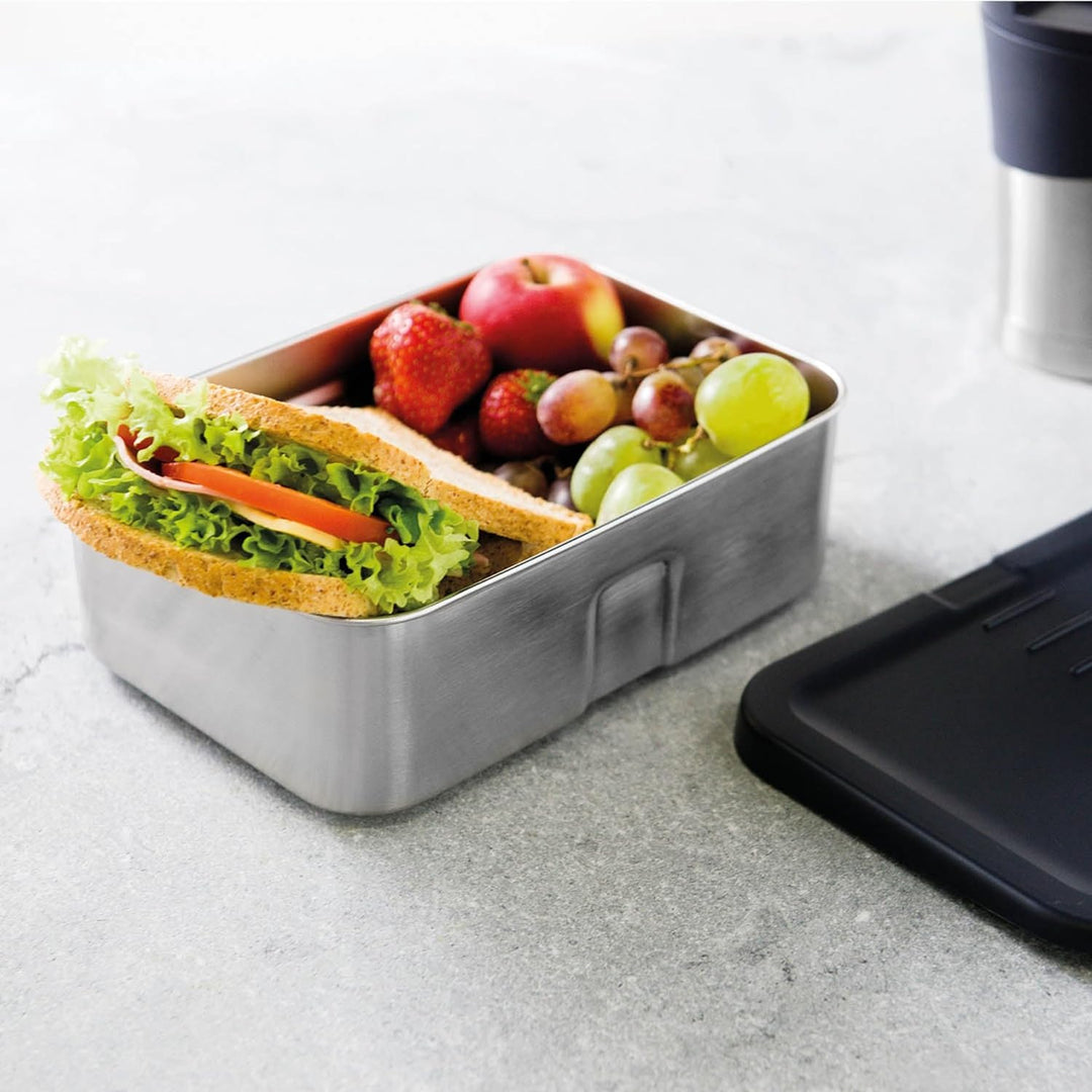 Berghoff 1100196 Lunchbox Edelstahl schwarz