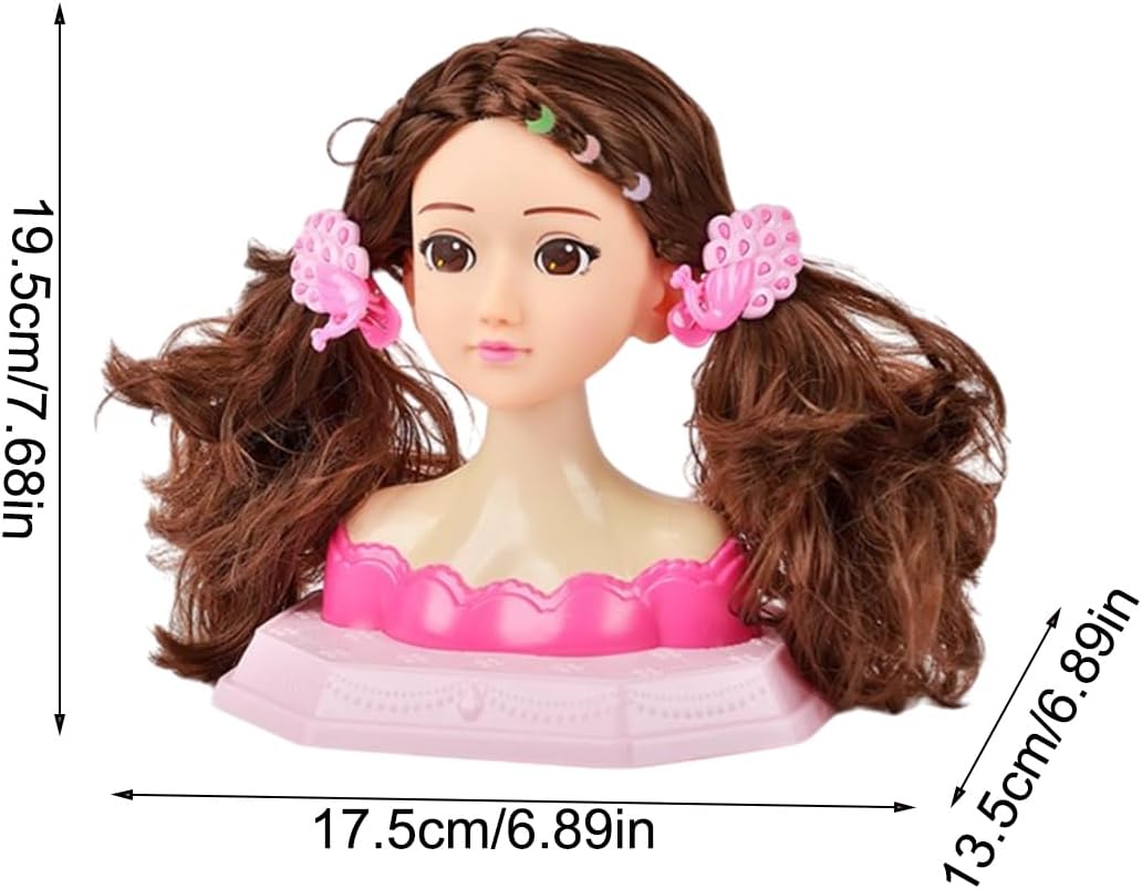 Generisch Täuschen Sie Play Doll Head Kit - Rollenspiel Hair Salon Kit | ABS Make -up Friseur Stylin