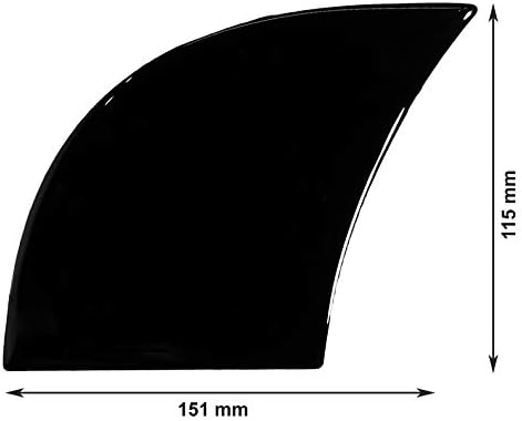 BIKE-label Tankpad Seitlich Motorrad Aufkleber Schwarz 810075