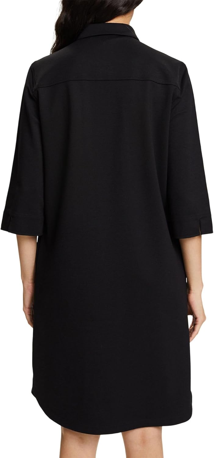 ESPRIT Hemdblusenkleid aus Punto-Jersey