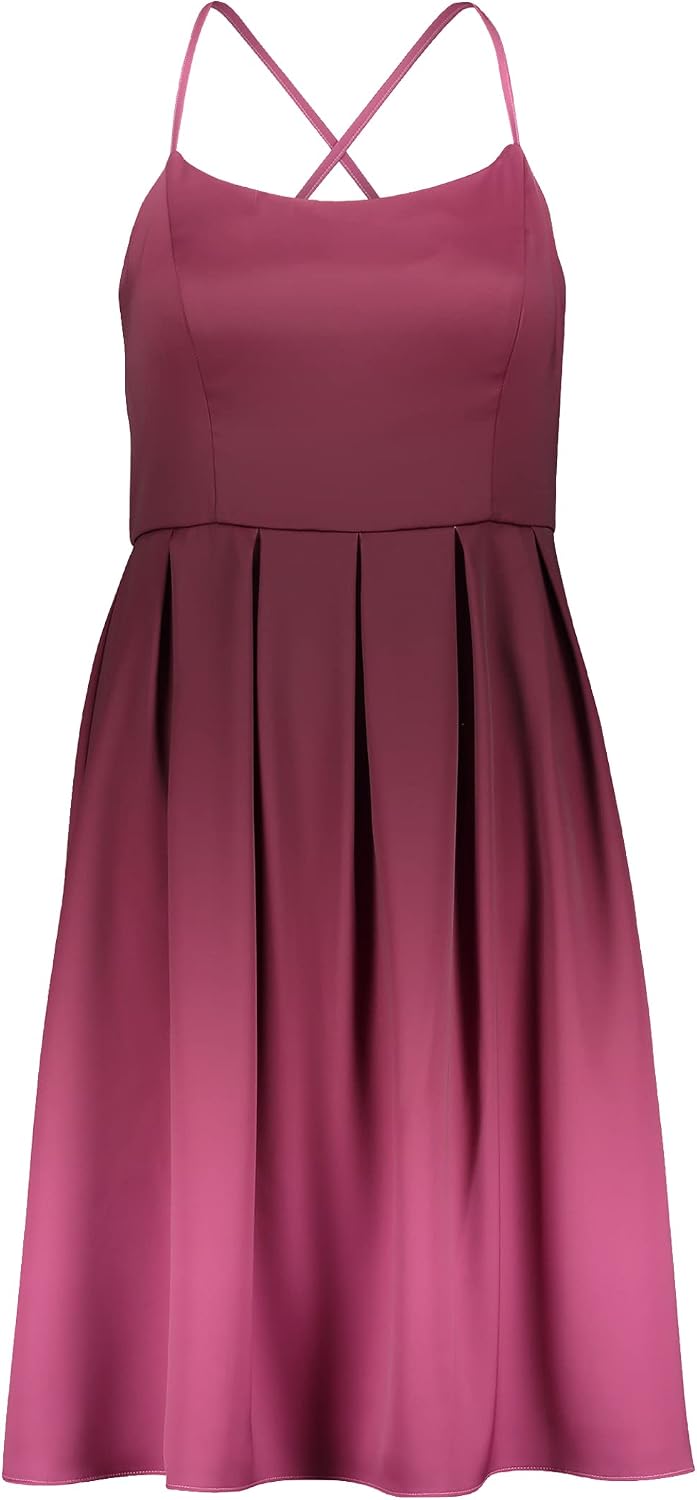 Vera Mont Damen Kleid 38 Pink/Dunkelrot, 38 Pink/Dunkelrot