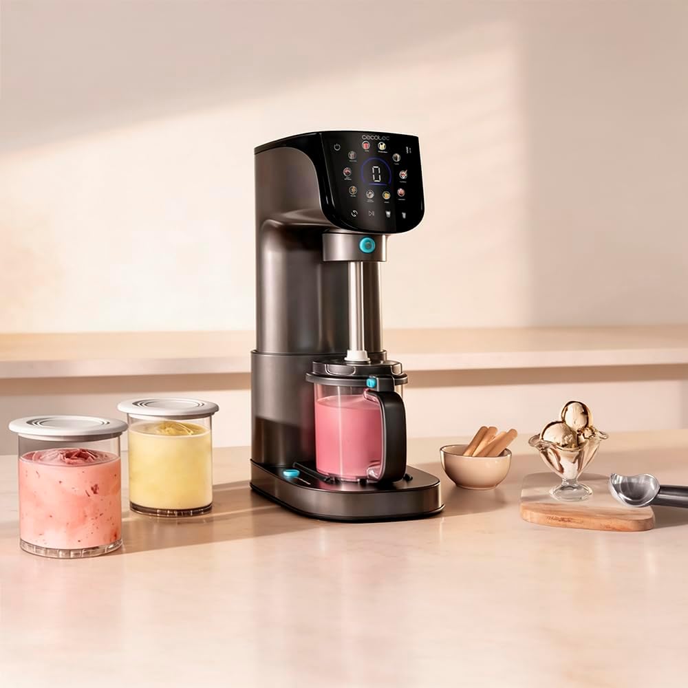 Cecotec Eisbecher Gelatec GelaCups, 3er Set Behälter mit Deckel, 700 ml pro Becher, BPA-frei, hygien