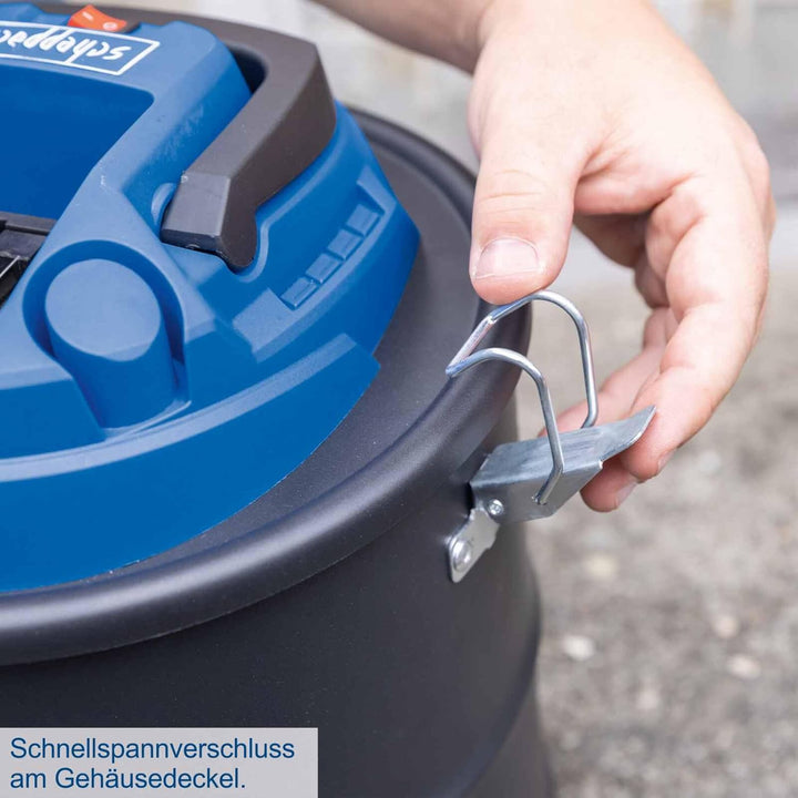 Scheppach Akku Aschesauger C-AVC15-X | 10kPa Saugleistung | 15L Behältervolumen | 1m Schlauchlänge |