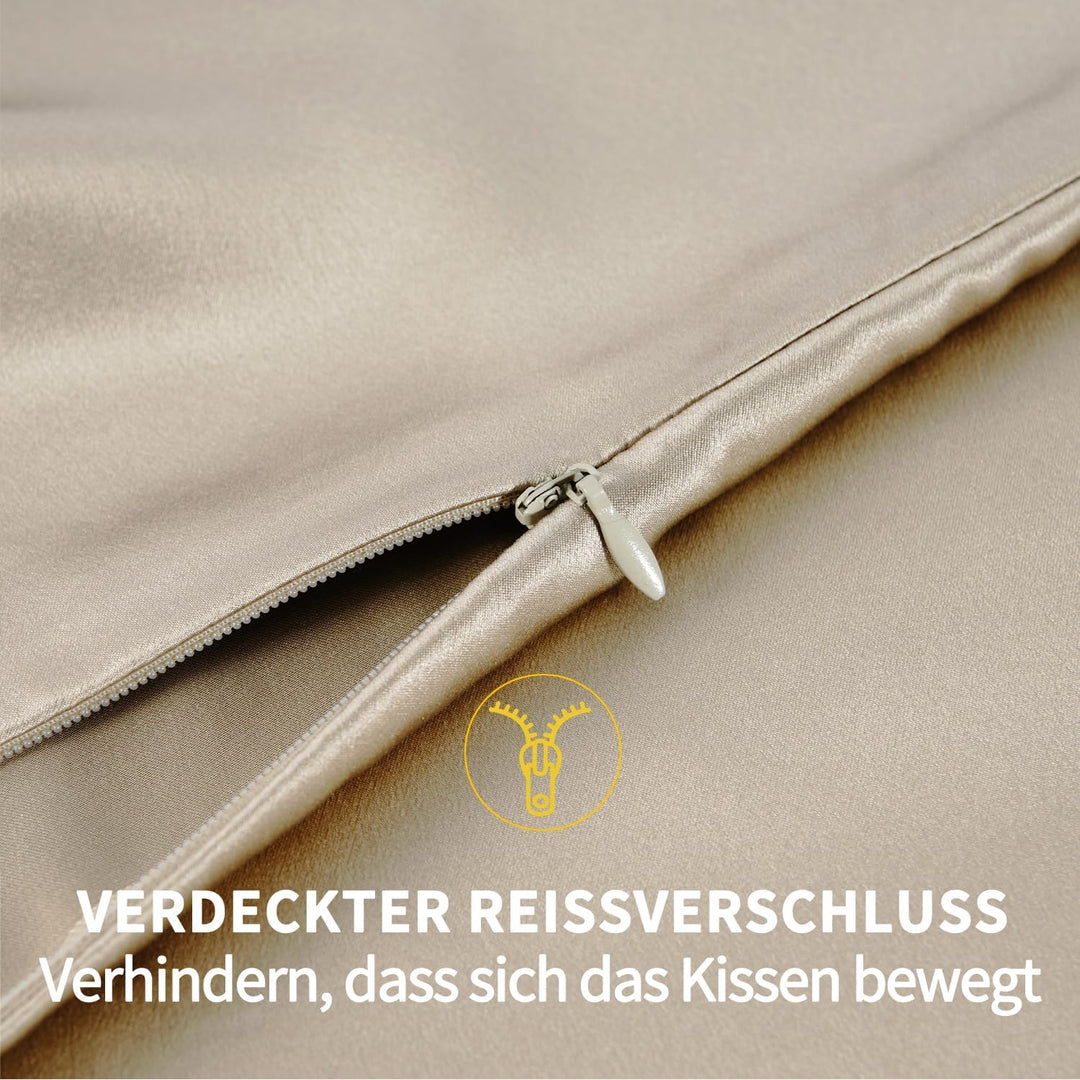 ZIMASILK Kissenbezug aus 100% Seide für Haare und Haut. Doppelseitige 19 Momme Reine Maulbeerseide K