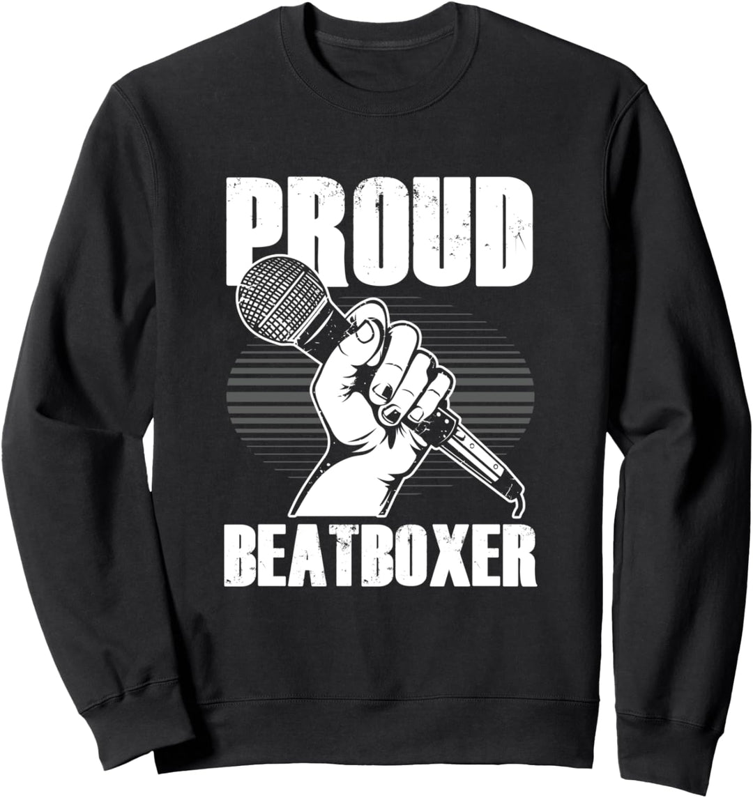 Beatboxer Ghetto Sänger Cooler Hiphop Künstler Beatbox Rap Sweatshirt