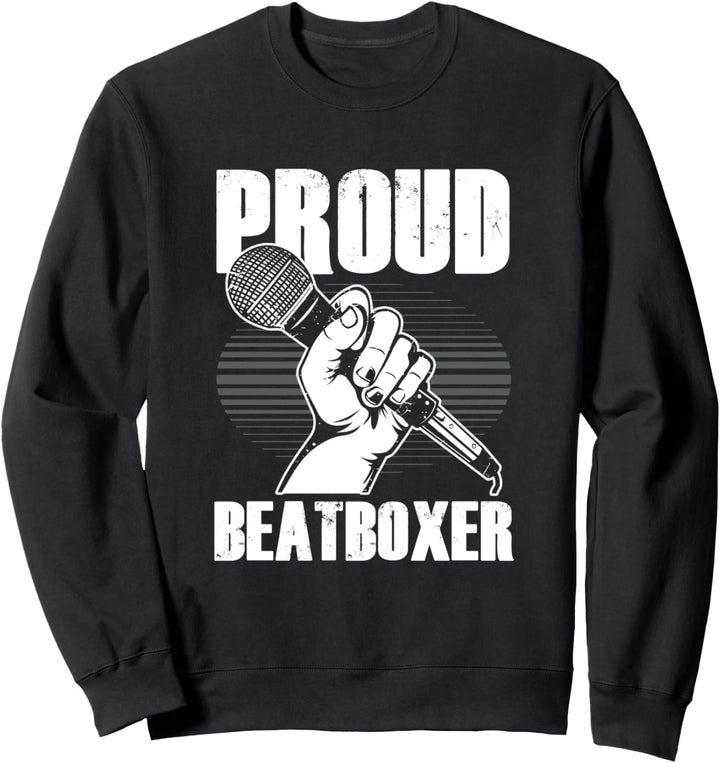 Beatboxer Ghetto Sänger Cooler Hiphop Künstler Beatbox Rap Sweatshirt