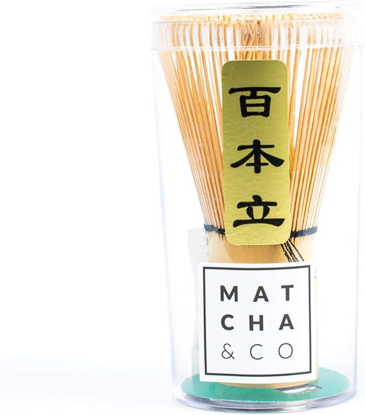 Traditioneller Chasen-Bambusbesen mit 100 Matcha-Tee-Besenstäben, für Matcha-Tee Japanisch, Japanisc