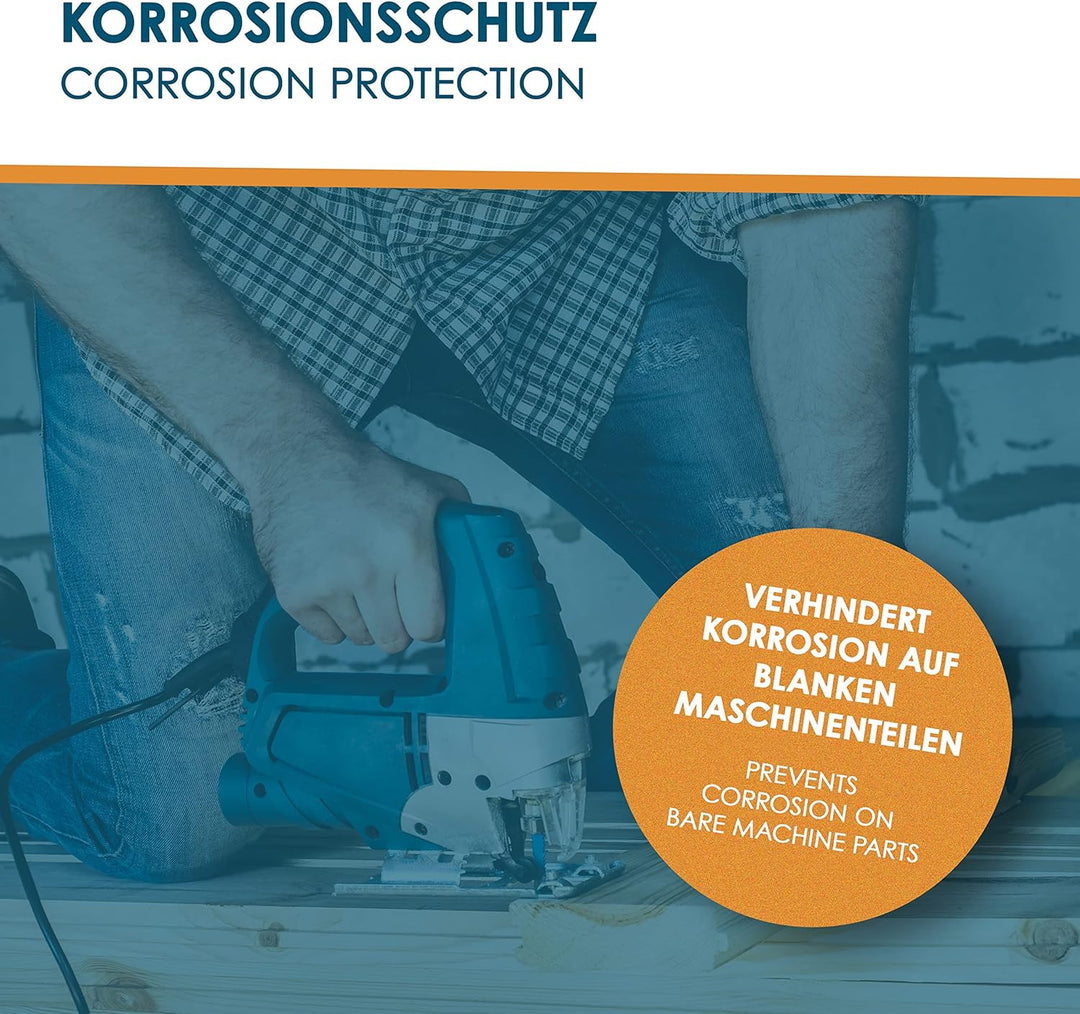 INOX® 4 x 5L Holzgleitmittel silikonfrei - Holz Gleitmittel zur Holzbearbeitung auf Hobelmaschine, F