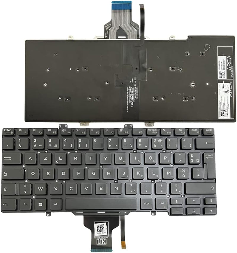 Gintai Azerty Teclado francés für Dell Latitude 7400 7410 5400 5401 5410 5411 3400 VTHGH 0VTHGH V5H1