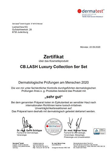 CB Lash Luxury Collection 2 Paar Premium Magnet Wimpern und wasserfester Magnet Eyeliner, inkl. Rein