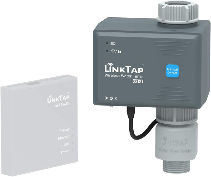 LinkTap G2S Drahtlose Bewässerungscomputer - Erfordert Gateway - Smarte Wasserzeitschaltuhr mit Wass