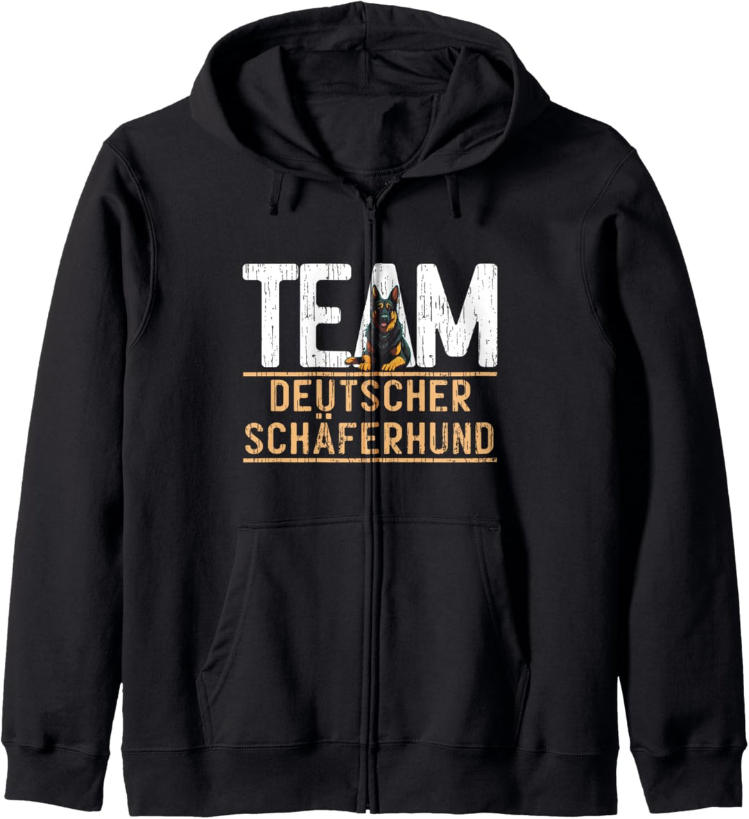 Team Deutscher Schäferhund Team Hund Hundemotiv Kapuzenjacke