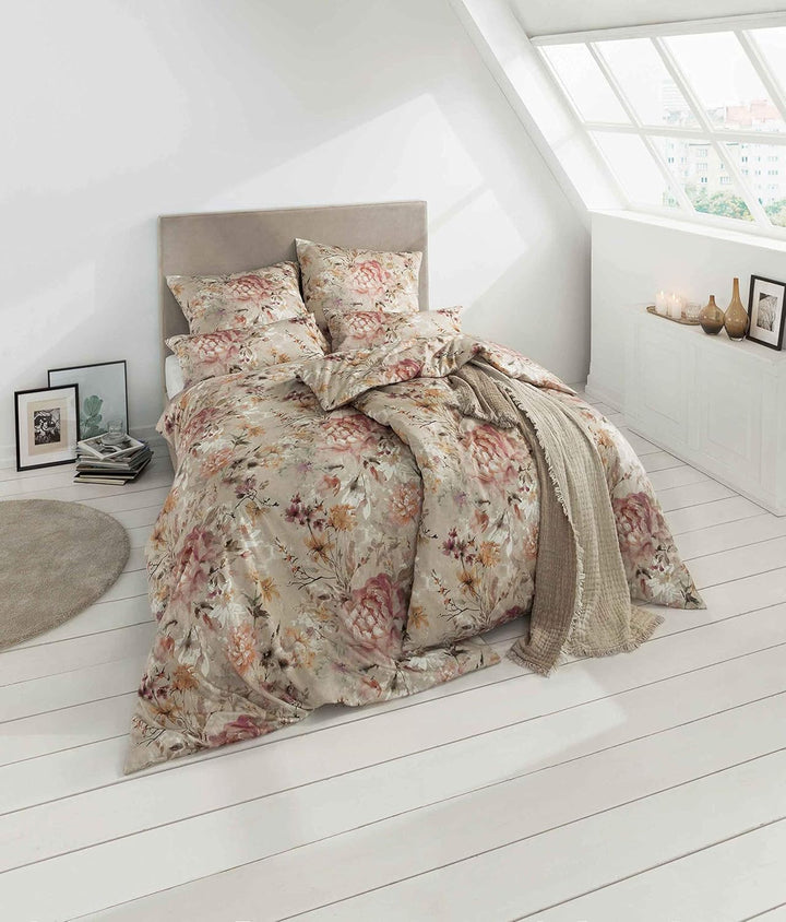 ESTELLA Mako-Satin Bettwäsche Aurora Perlmutt 135x200 cm + 80x80 cm + 40x80 cm, 135x200 cm + 80x80 c