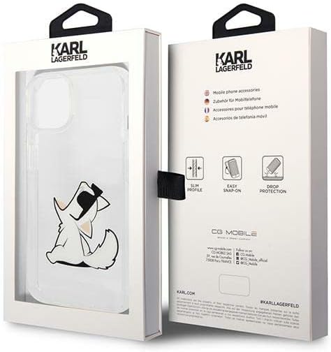 Karl Lagerfeld KLHCP14MCFNRC hülle für iPhone 14 Plus 6,7" hardcase transparent Choupette Fun
