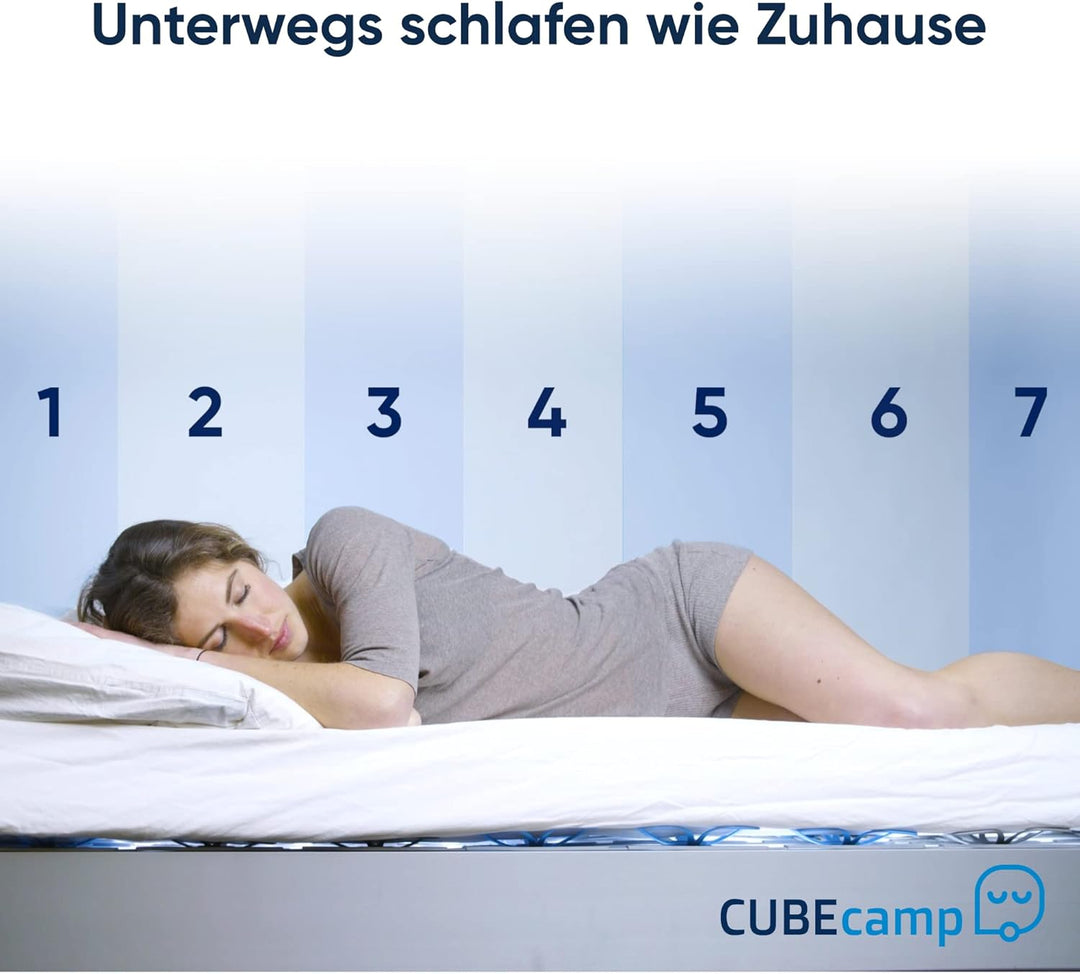 CubeSleep Bettsystem CUBEcamp Erweiterungsset 20 x 200cm | Schlafsystem für unterwegs | Lattenrost S