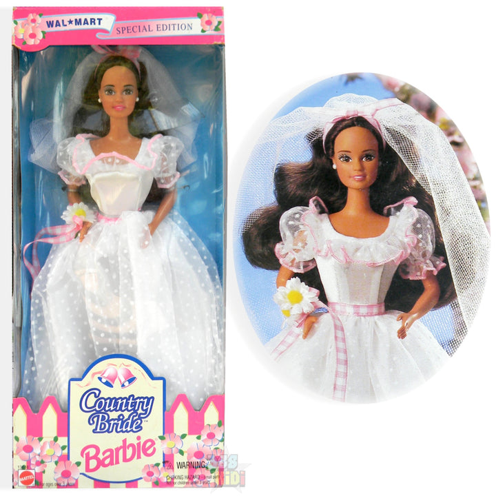 Barbie Country Bride Doll (Brunette) Wal Mart (1994) [Special Edition]