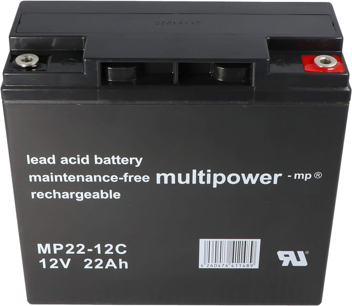 Multipower MP22-12C 12V 22Ah AGM Blei Akku zyklenfest