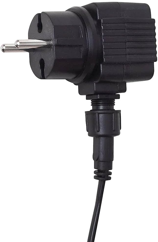 vidaXL Edelstahl Wasserfall 30cm Wasserspiel mit LED Beleuchtung Bachlauf Garten mit LED/30 cm