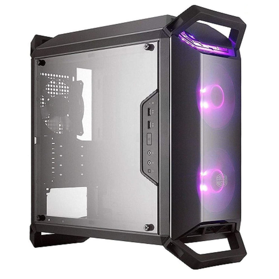Cooler Master MasterBox Q300P - RGB mATX Mini Tower-Gehäuse für tragbare Spiele mit vollem Seitenber