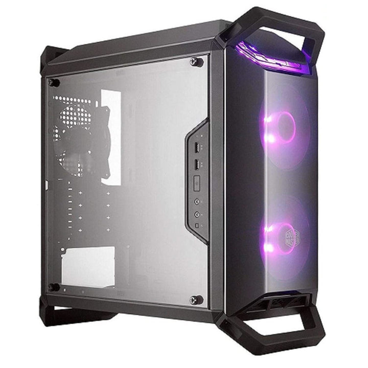 Cooler Master MasterBox Q300P - RGB mATX Mini Tower-Gehäuse für tragbare Spiele mit vollem Seitenber