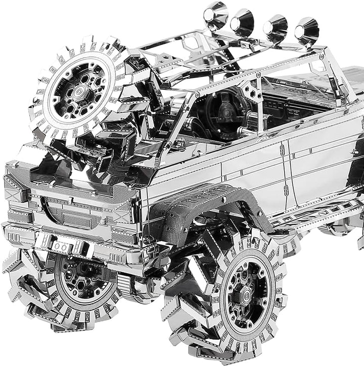Piececool 3D Puzzle Metall Geländewagen, 3D Metall Puzzle Automodell für 340 Edelstahl, Ganzes Metal