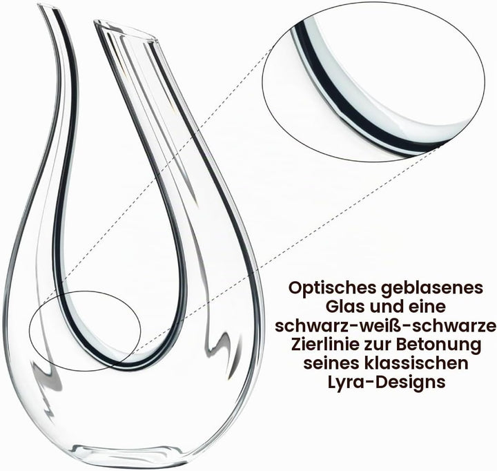 RIEDEL Amadeo Fatto A Mano Dekanter Transparent, Transparent