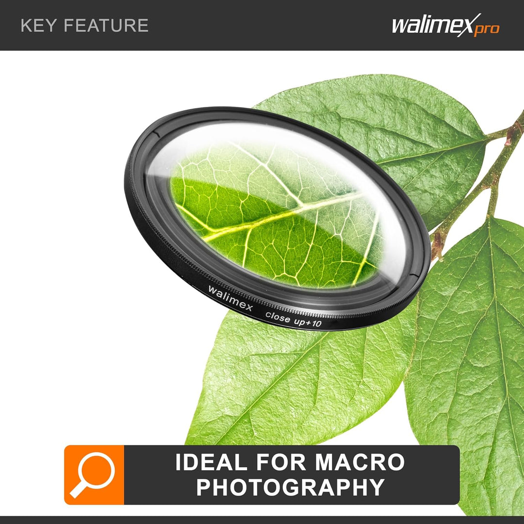 Walimex 17857 Close up Makrolinsen-Set 58 mm inkl. 0.0125 Dioptrien 58 mm Single, 58 mm Single