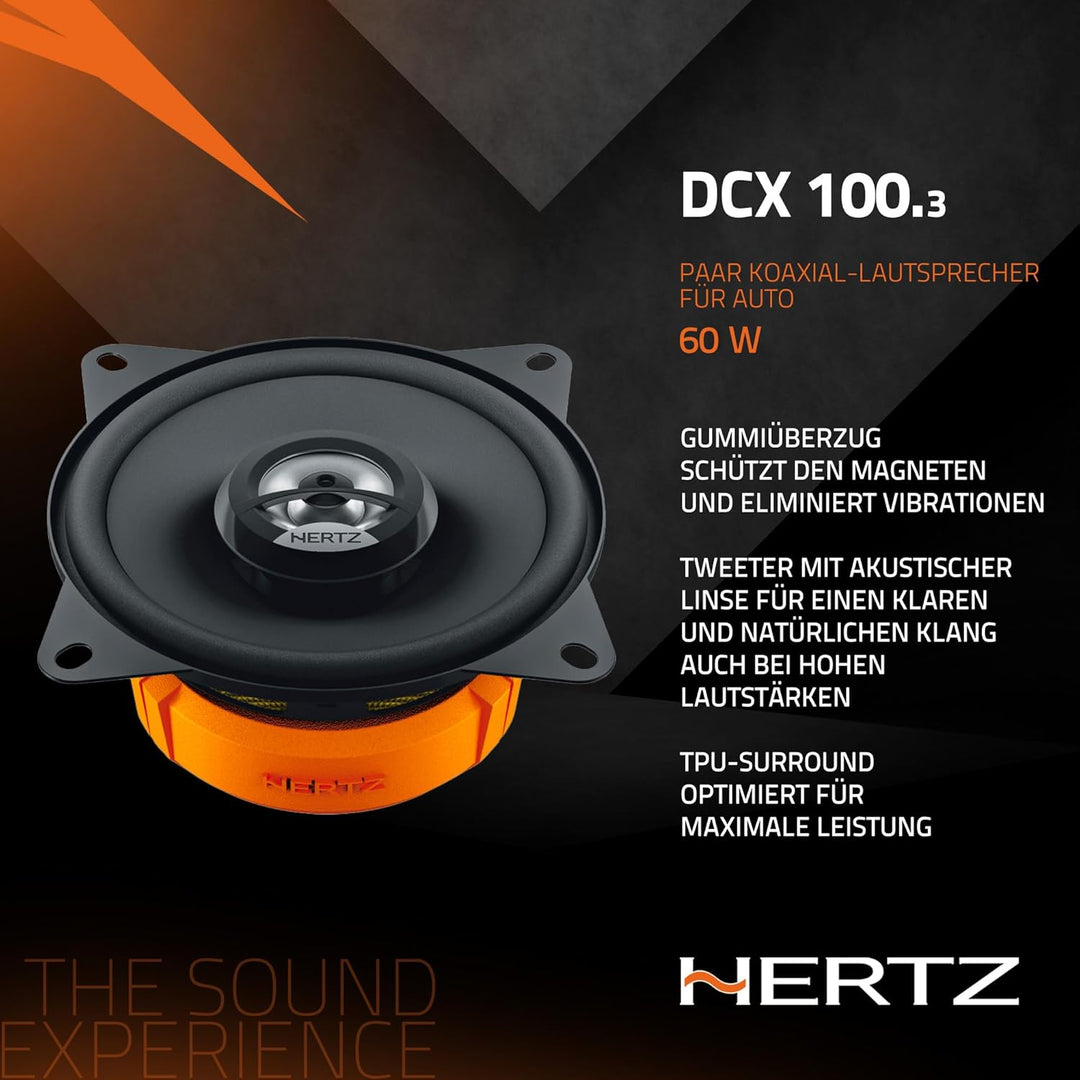 Hertz DCX100.3 2-Wege-Lautsprechersystem (10 cm,