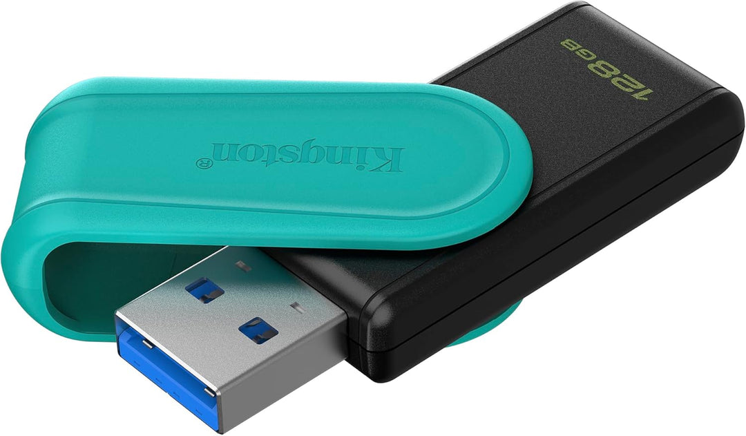 Kingston DataTraveler Exodia S USB-Stick - 128GB - USB 3.2 Gen 1 - USB Type A - Schwarz/Türkis - DTX