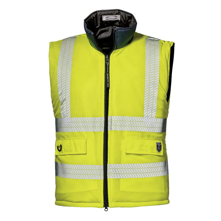Sir Safety System MC4413P73X "Capricorno" Weste, Blau/warnschutz-gelb, Grösse 3X 3XL, 3XL