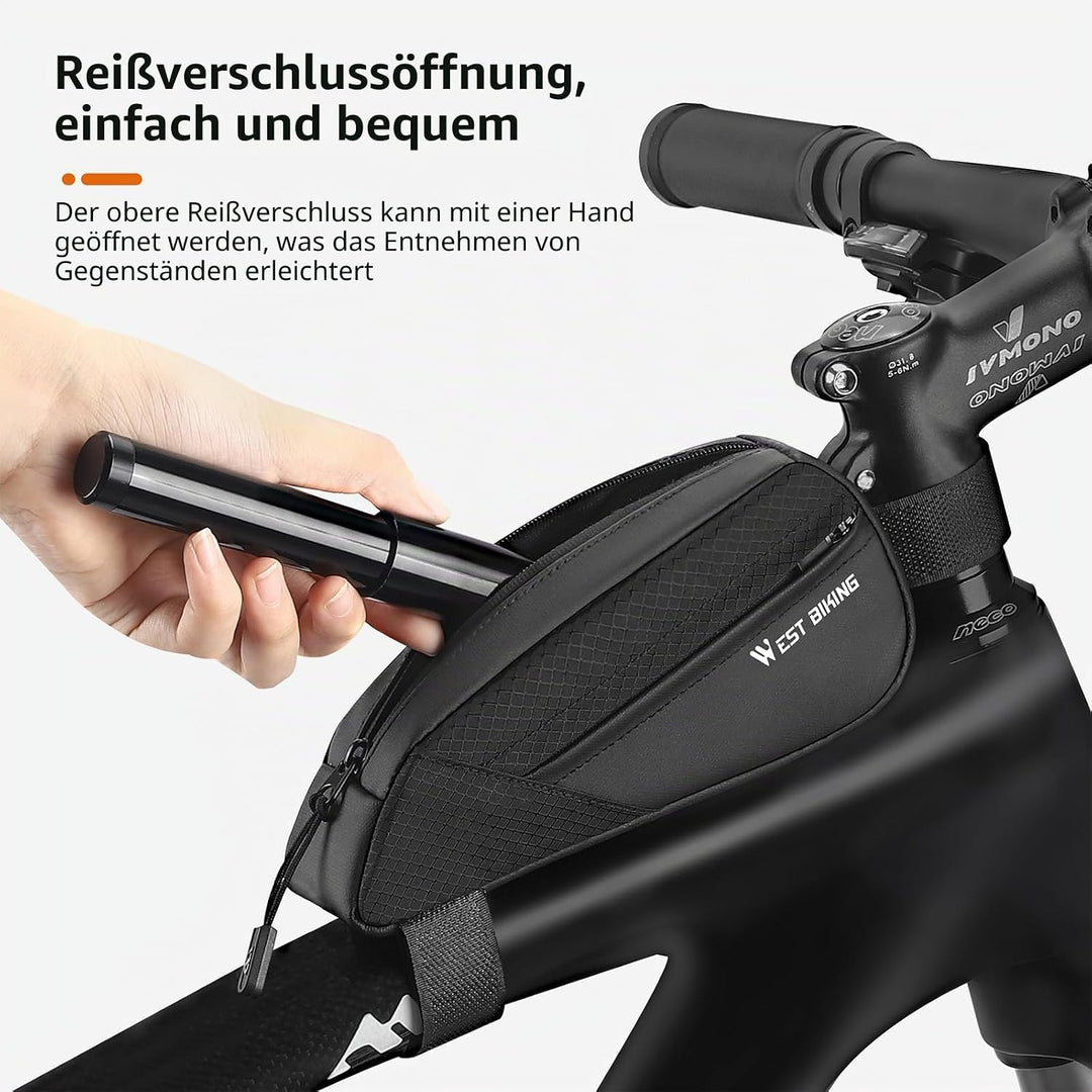 Levigo Fahrrad-Oberrohr-Dreieck-Aufbewahrungstasche, tragbare Vorderrahmen-Tasche, Fahrrad, wasserab