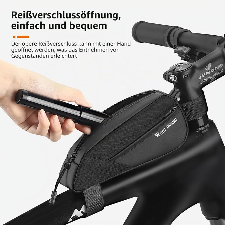Levigo Fahrrad-Oberrohr-Dreieck-Aufbewahrungstasche, tragbare Vorderrahmen-Tasche, Fahrrad, wasserab