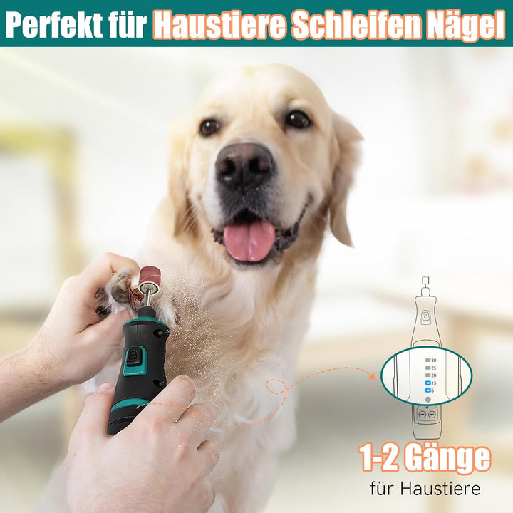 Multifunktionswerkzeug Akku - NEU MASTER 8V 2.0Ah Akku Rotationswerkzeug mit 117 Stück Zubehör, LED