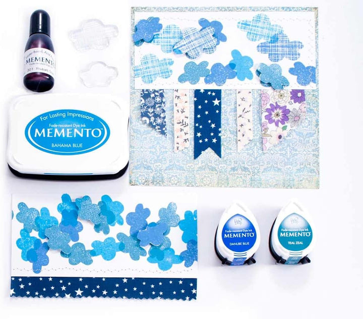Tsukineko Jelly Beans Memento Dew Drop Dye Inkpads 4/Pkg MD-100-8 Mehrfarbig Momento-Stempellkissen,