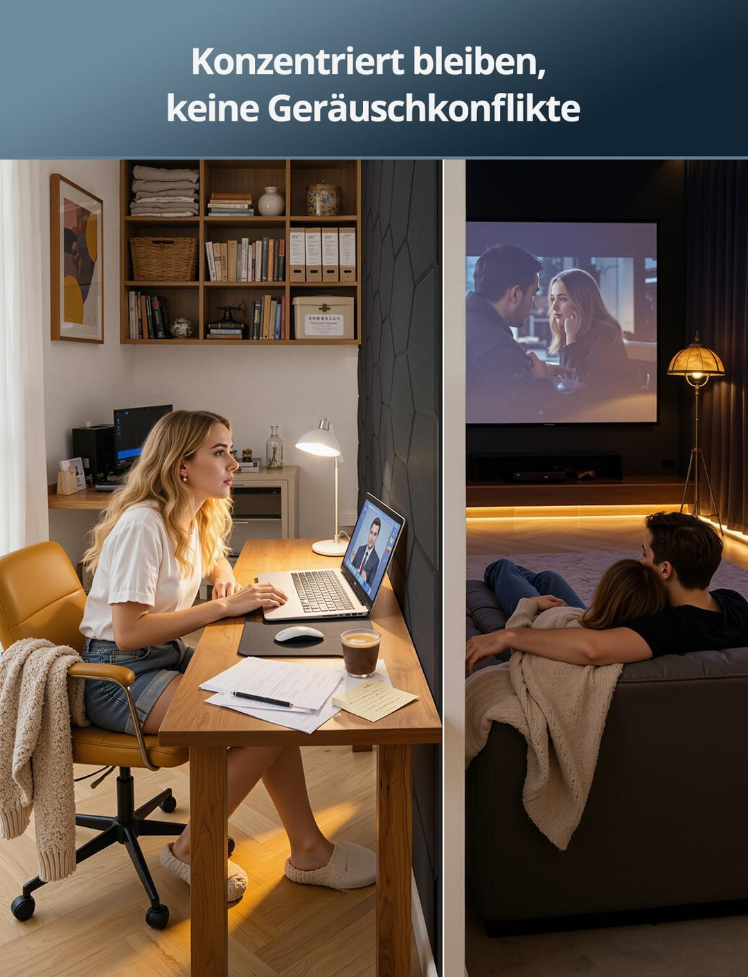 Kuchoow Akustikpaneele Hexagon Selbstklebend mit MLV Schalldämmung 12 Stück Wand Schwarz für Zimmer,