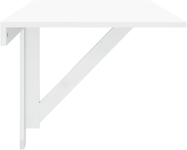 ZEYUAN Wand-Klapptisch Hochglanz-Weiss 100x60x56 cm Holzwerkstoff, Klapptisch Wand, Wandtisch, Klapp