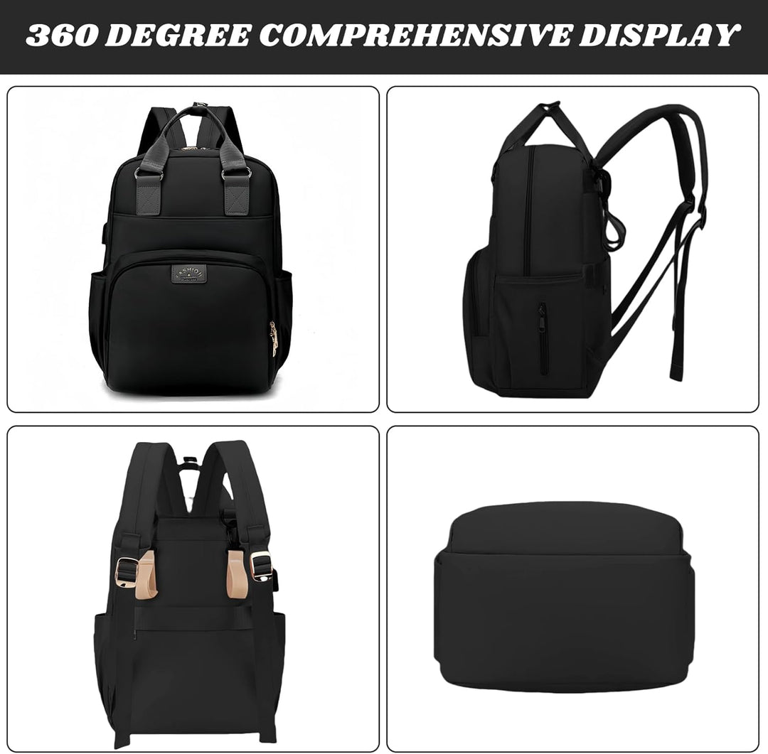 Baby Wickelrucksack, Wickeltasche Rucksack, Babytasche Wasserdicht mit Schnullerhalter und Kinderwag