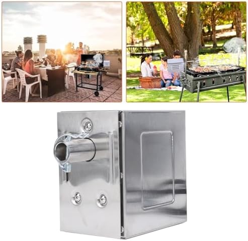 45W BBQ-Rotisserie-Motor, Elektrischer Bräter-Grillmotor, Grillmotor aus Edelstahl mit 200-250 Kg To