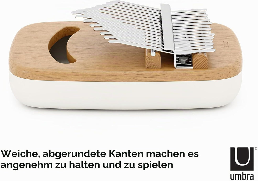 Umbra Strumba Kalimba Daumenklavier mit 15 Tasten, tragbares Fingerklavier, Dekoratives Musikinstrum