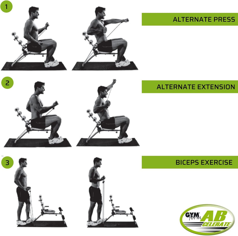 Gymform Ab Celerate Abdominal Training Equipment Widerstandsbänder, Widerstandsbänder