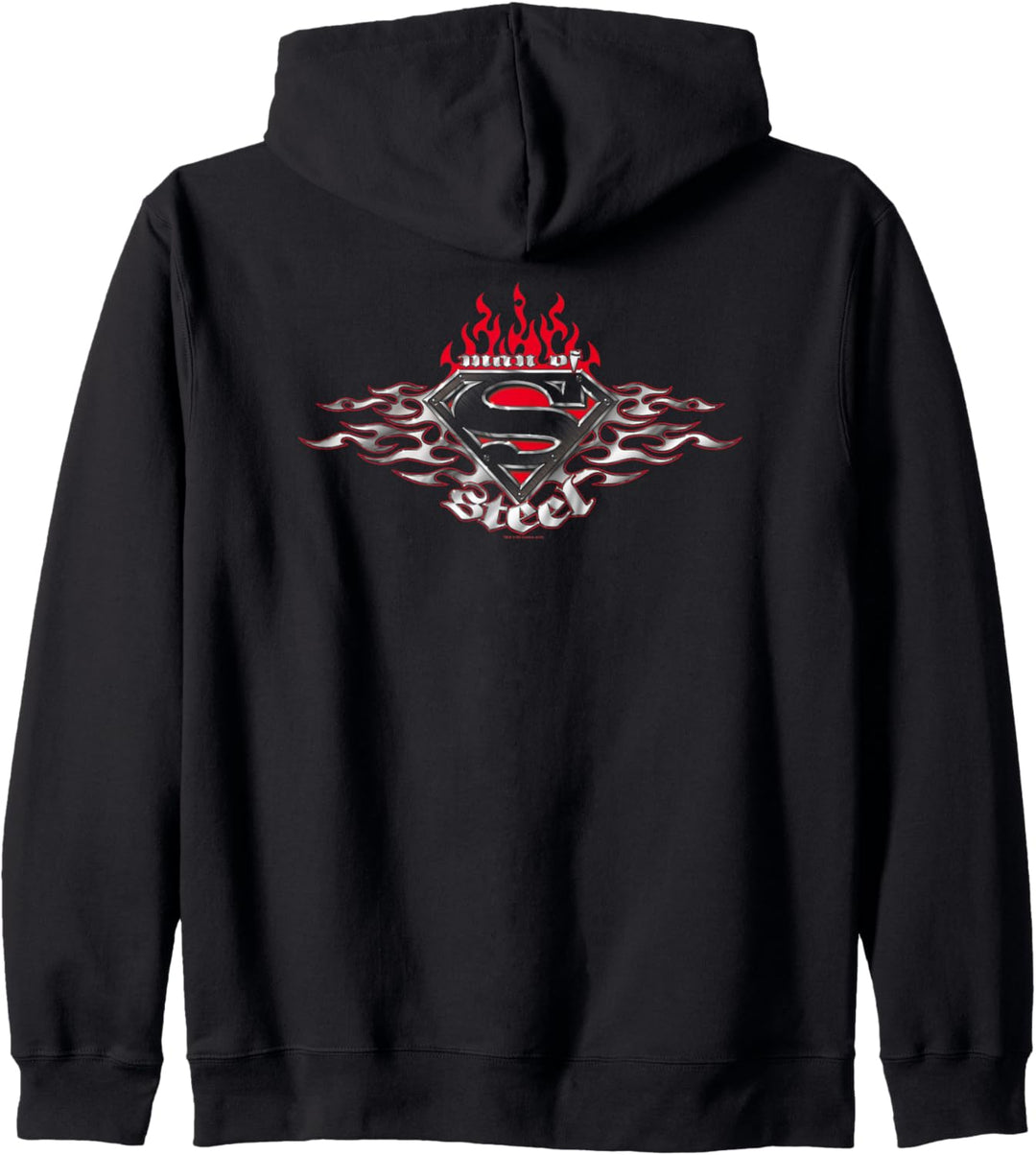 Superman Steel Flames Shield Kapuzenjacke