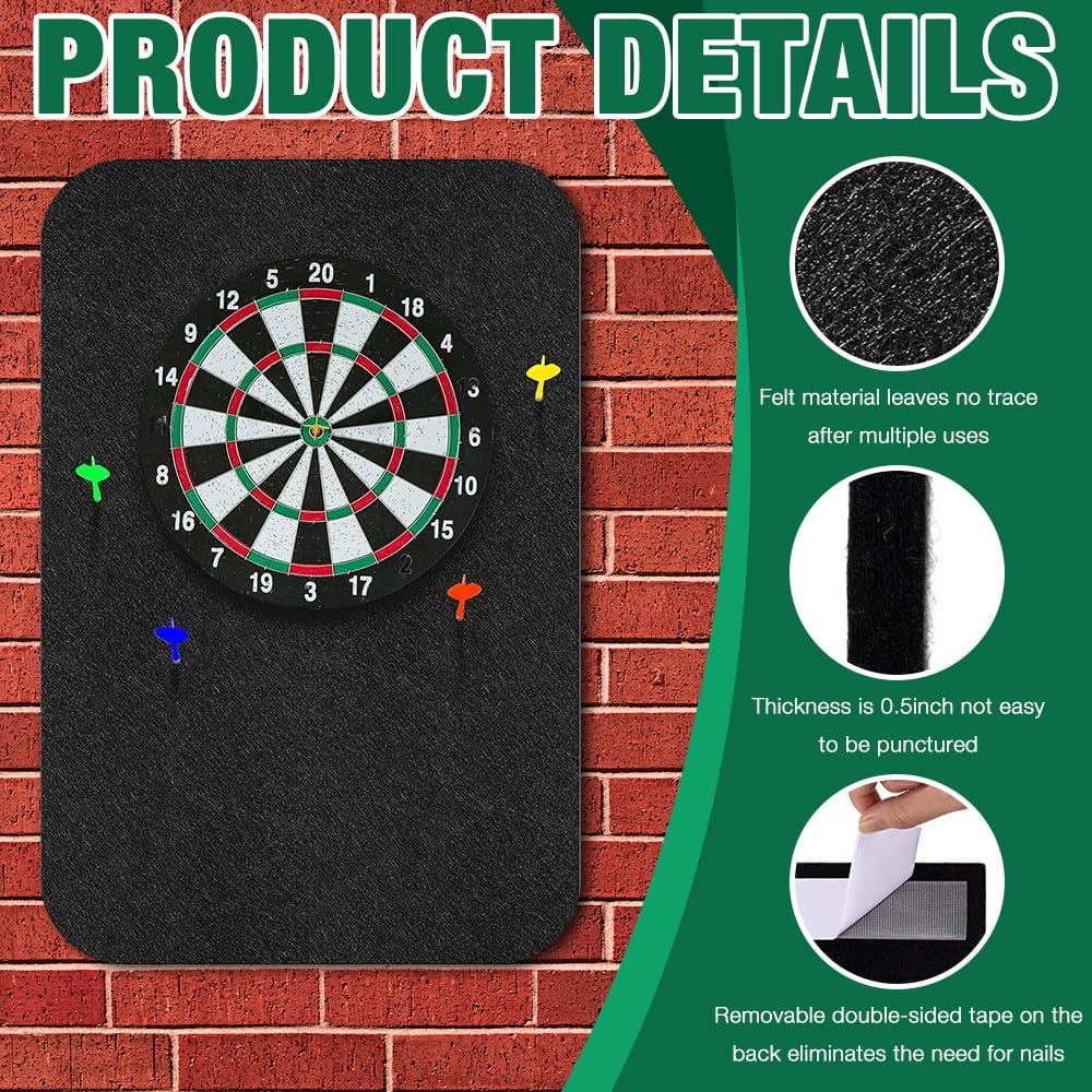 Dartboard Wandschutz, 60 * 90cm Dart Wandschutz, Dart Surround, Wandumrandung Für Dartboard, Dartsch